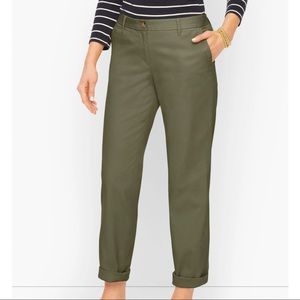 Talbots relaxed chino green